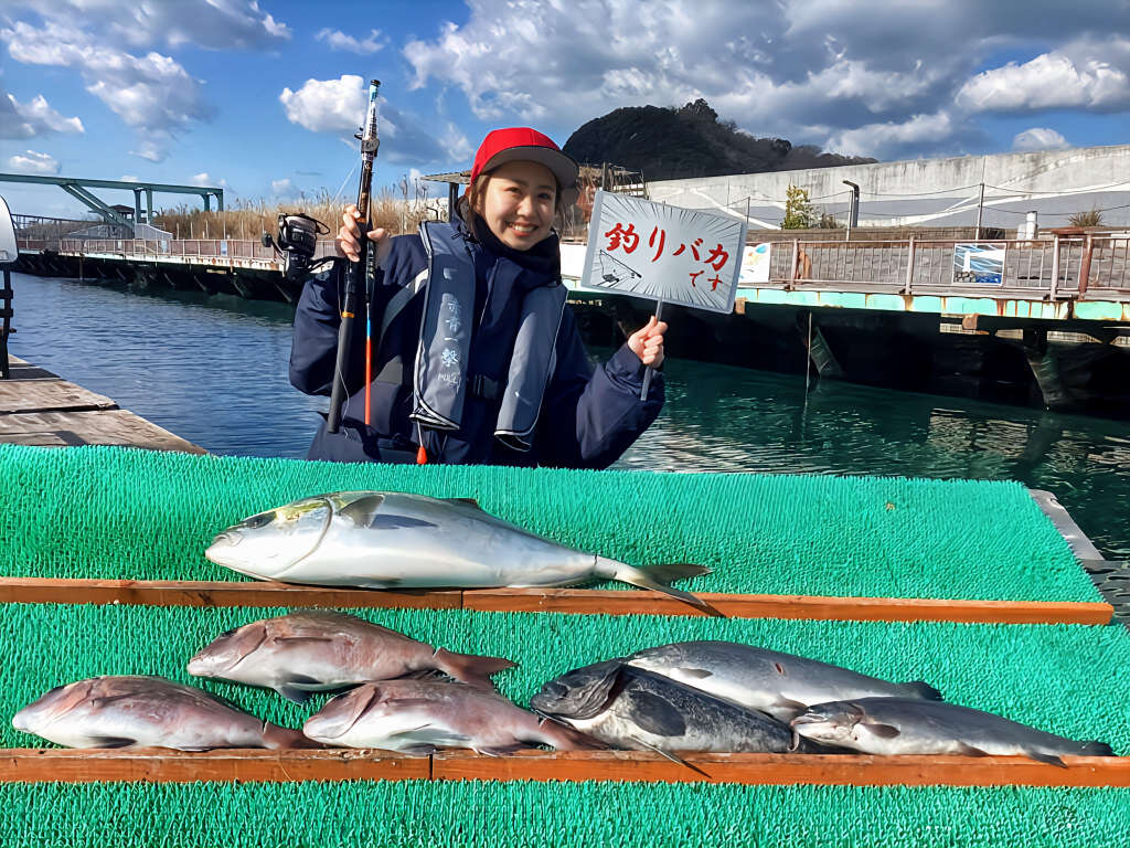 平山真衣さん大漁